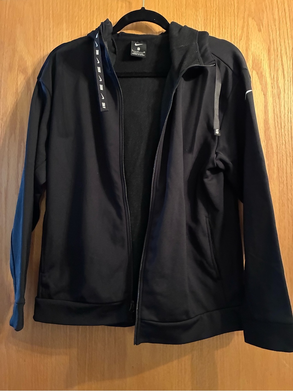 🎉 5 for $25 Nike black Full-Zip Hooded Jacket